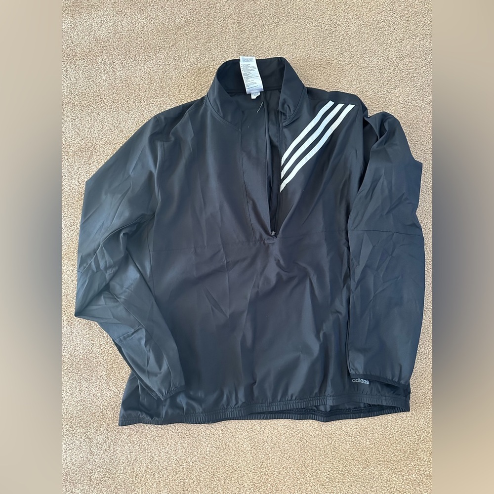 Black lightweight adidas jacket